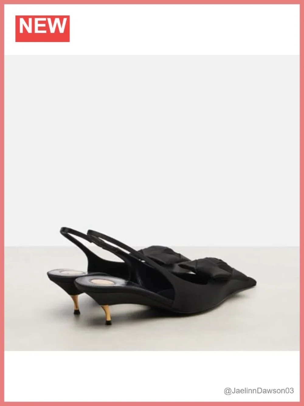Slingback Heels Floral Appliqués Pointed Toe Satin Kitten Heels Evening Party